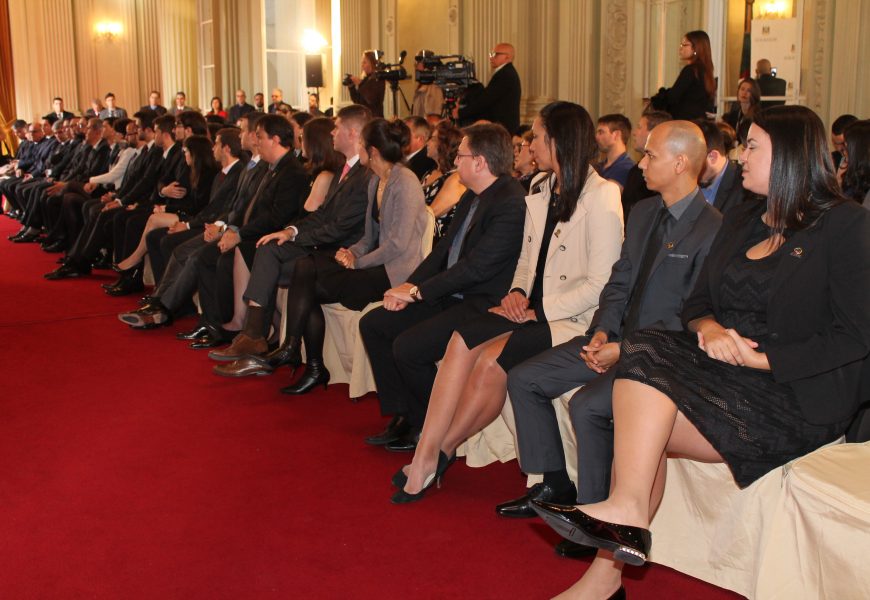 Diretoria da Afisvec participa de posse de 17 auditores da Cage