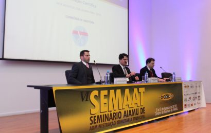 Solenidade de abertura do VI SEMAAT reconhece trabalho de auditores-fiscais frente a crise