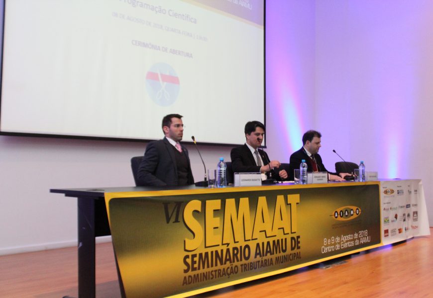 Solenidade de abertura do VI SEMAAT reconhece trabalho de auditores-fiscais frente a crise