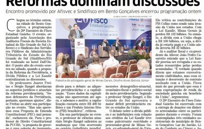 Reformas dominam discussões no 20° Encontro do Fisco