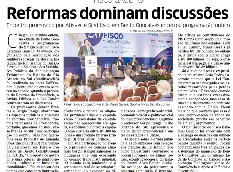 Reformas dominam discussões no 20° Encontro do Fisco