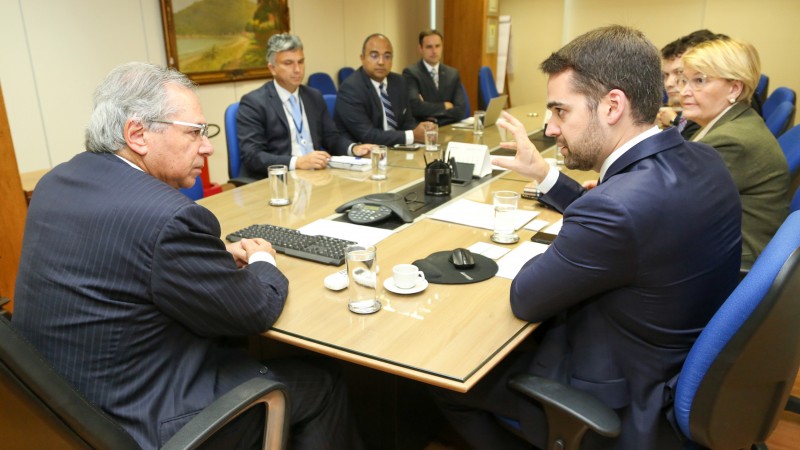 Governador se reúne com ministro da Economia, Paulo Guedes, em Brasília