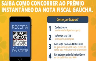 Receita da Sorte completa um mês com sorteios instantâneos na hora da compra