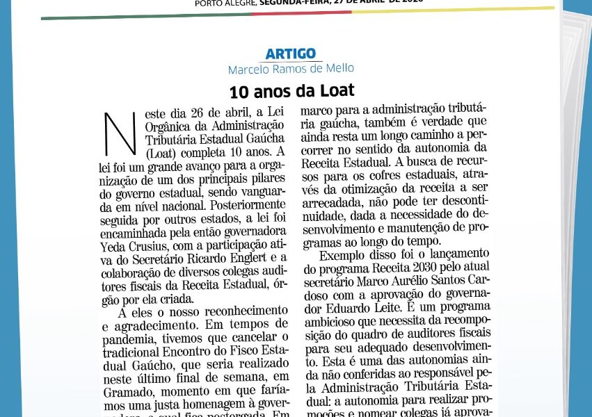 Correio do Povo| 10 anos da Loat