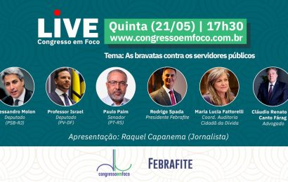 Live na quinta debaterá comportamento do governo Bolsonaro com servidores