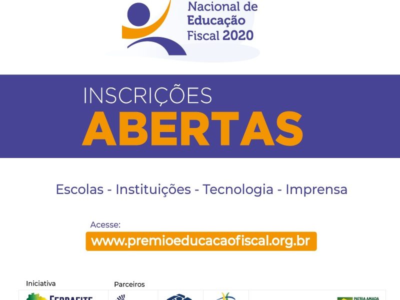 Prêmio Nacional de Educação Fiscal tem inscrições abertas e vai distribuir R$ 50 mil em quatro categorias