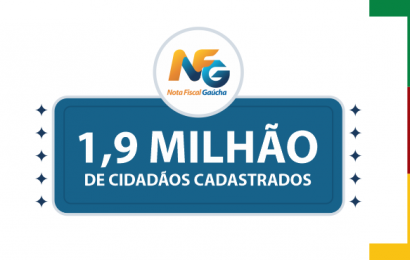 Nota Fiscal Gaúcha alcança 1,9 milhão de cadastrados