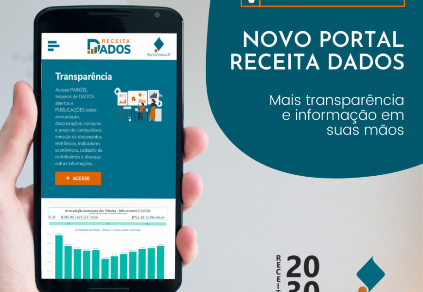 Receita Estadual amplia transparência e lança novo Portal Receita Dados