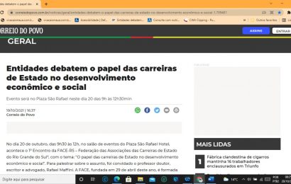 Na mídia| Entidades debatem o papel das carreiras de Estado no desenvolvimento econômico e social