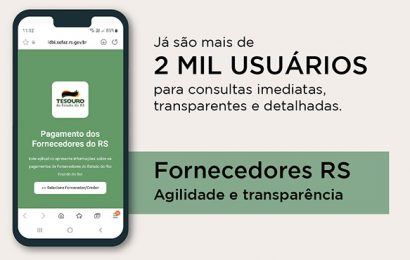 Agilidade e transparência: Fornecedores RS já conta com mais de 2 mil usuários