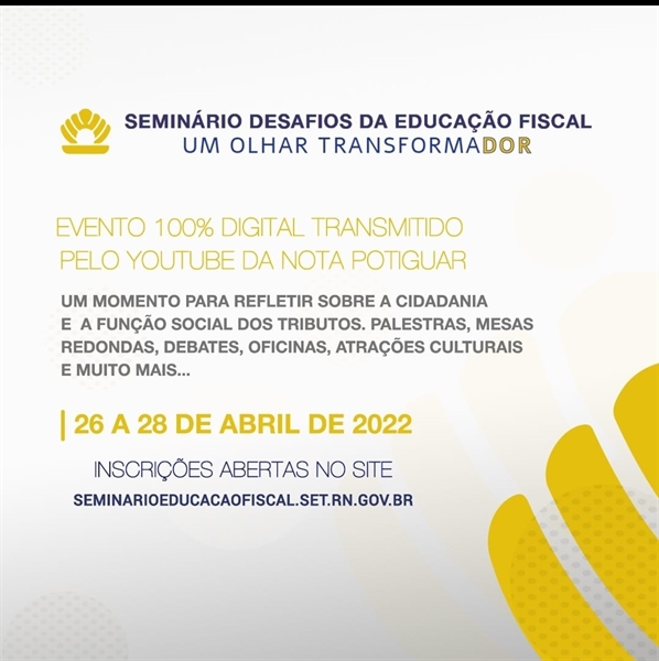 Seminário Desafios da Educação Fiscal vai abordar um novo olhar sobre a educação fiscal no Brasil