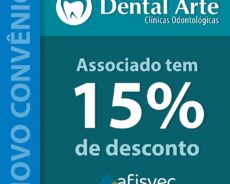 Dental Arte e AFISVEC: Novo convênio oferece descontos de até 15% para todos os associados