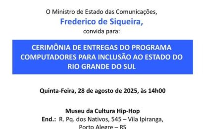 Computadores para Inclusão: NCC Belém entrega 500 equipamentos reciclados a escolas públicas do RS