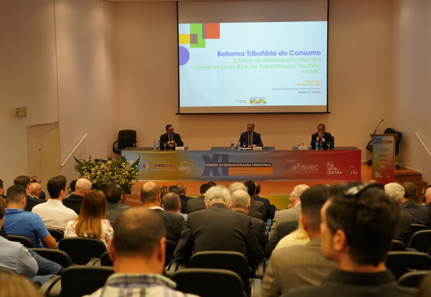 AFISVEC realiza XI Fórum da Administração Tributária