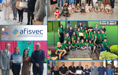 AFISVEC realiza visitas às cinco melhores escolas gaúchas classificadas para o Prêmio Nacional de Educação Fiscal 2025