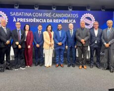 Presidente da AFISVEC acompanha sabatina com os pré-candidatos à Presidência da República