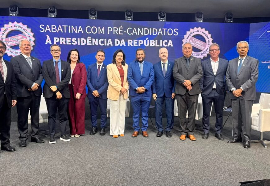 Presidente da AFISVEC acompanha sabatina com os pré-candidatos à Presidência da República