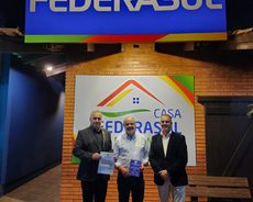 Na Expointer, AFISVEC visita presidente da Federasul e divulga XII Fórum da Administração Tributária